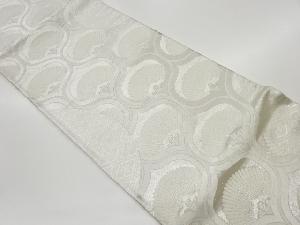 抽象松葉に菱模様織出し袋帯